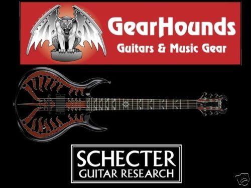 Schecter Devil Spine Blood Red Electric Guitar  