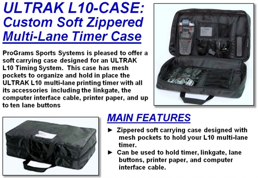 Carrying Case   ULTRAK L10 Timing System & Accessories  