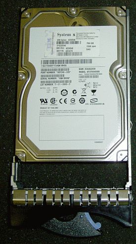   42D0548 750GB 7200 SAS 3.5 HDD w/ Hot Swap Tray 0883436039734  