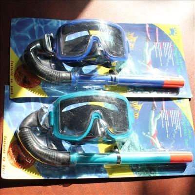 New Swimming Scuba Swim Dive Swimming Snorkeling Goggle Mask & Snorkel 