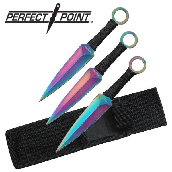 Pcs Naruto Rainbow Kunai Uzumaki Throwing Knives Great Item PP 