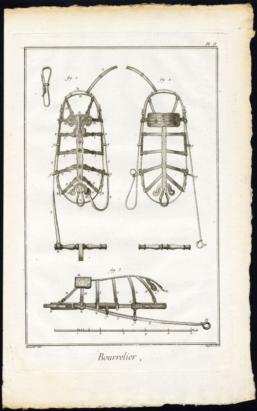   Prints SADDLER HARNESS MAKER HORSE MULE TOOLS Diderot Defehrt 1751