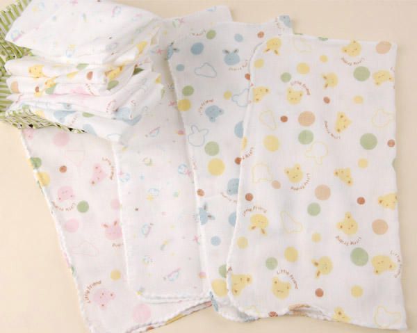 pcs New Baby Cotton Cleaning Washcloth Towel Cartoon  