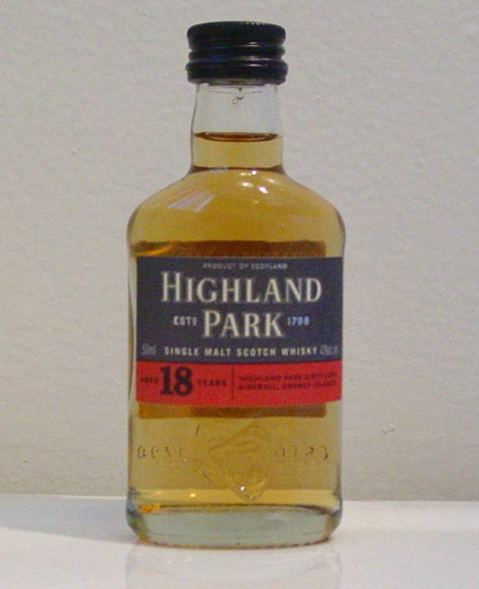 MINI ~ HIGHLAND PARK SGL MALT WHISKY 18 YRS OLD  